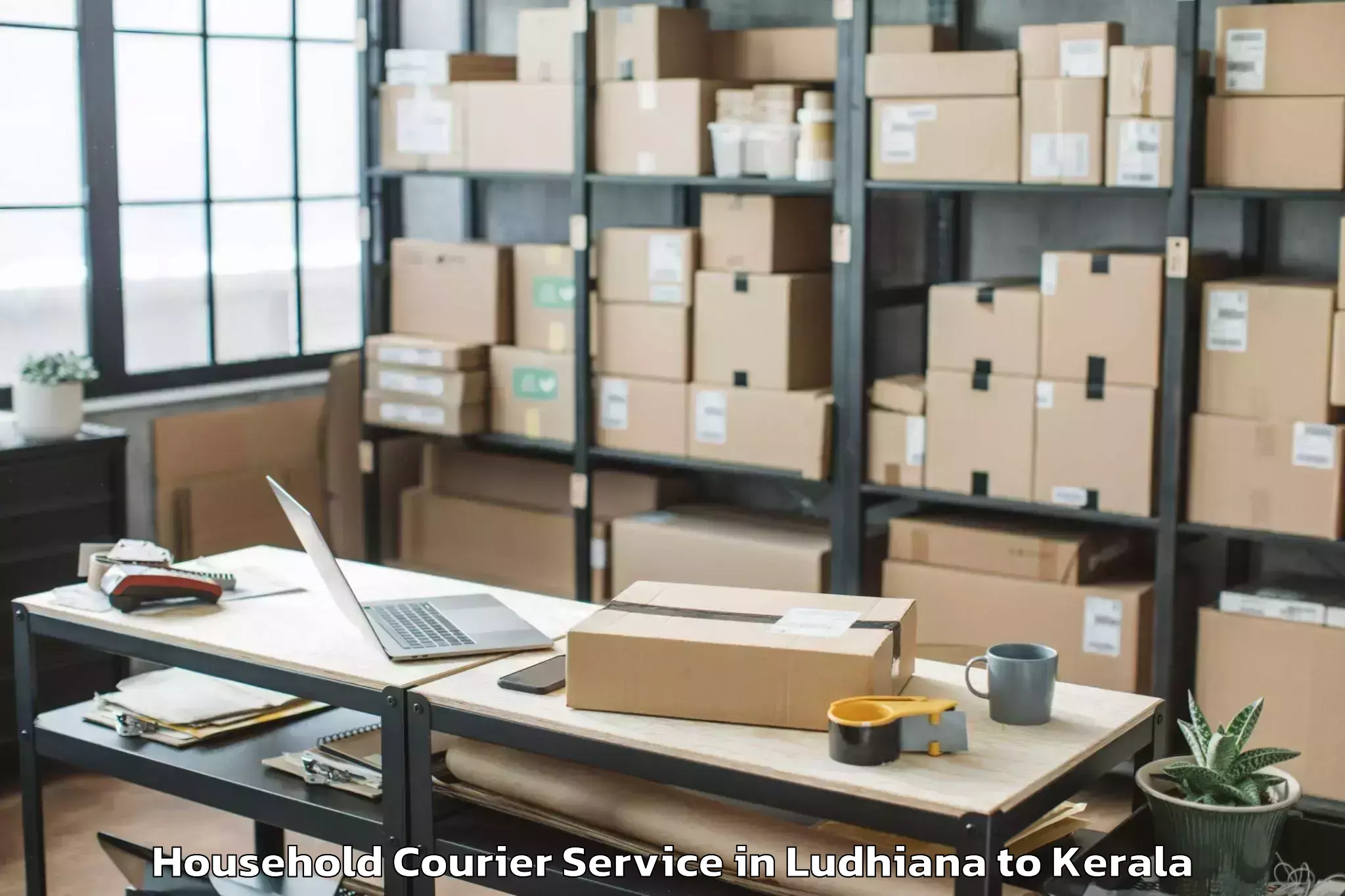 Trusted Ludhiana to Allepey Household Courier